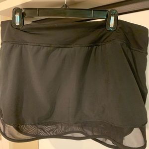 Black Lululemon athletic skirt